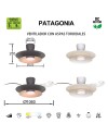 PATAGONIA * PLAFÓN / VENTILADOR  - CAFE + COBRE CEPILLADO